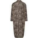 Pieces PCSavannah LS Long Leo Coat Black Leo - J BY J Fashion