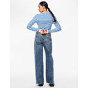 Pieces PCSelma LW Wide Jeans Noos Medium Blue Denim - J BY J Fashion