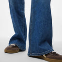 Pieces PCSilke MW Wide Jeans Noos Medium Blue Denim