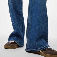 Pieces PCSilke MW Wide Jeans Noos Medium Blue Denim