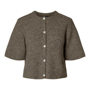 Pieces PCSilly SS O-Neck Knit Cardigan Noos Morel