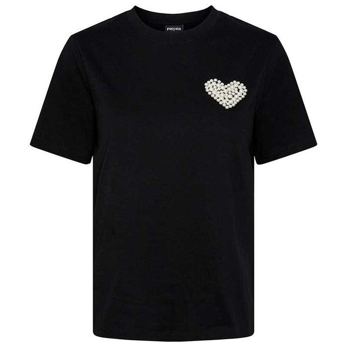 Pieces PCSria SS O-Neck T-Shirt BC Sort