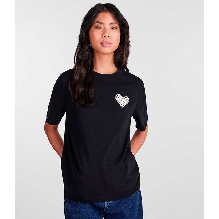 Pieces PCSria SS O-Neck T-Shirt BC Sort