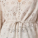 Pieces PCTarmorine LS Tie Top Silver Gray