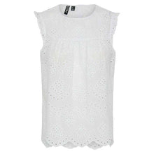 Pieces PCVilde SL Top Wvn Noos Bright White