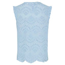 Pieces PCVilde SL Top Wvn Noos Cashmere Blue