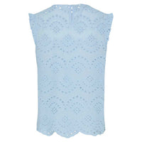 Pieces PCVilde SL Top Wvn Noos Cashmere Blue