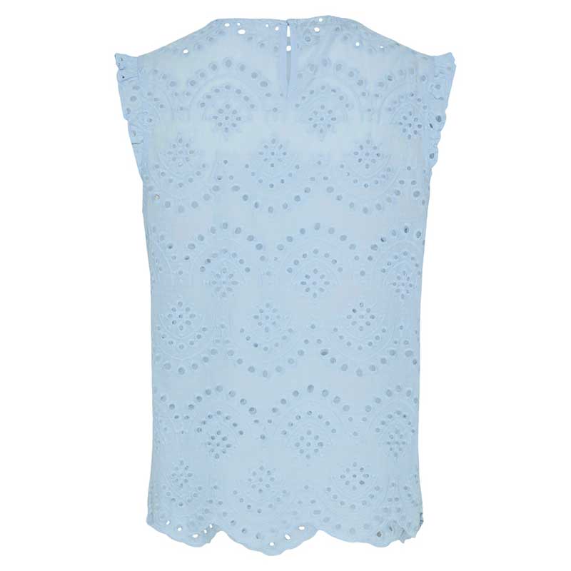Pieces PCVilde SL Top Wvn Noos Cashmere Blue