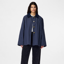 Pieces PCVilma LS A-Shape Trenchcoat Ombre Blue - J BY J Fashion