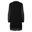 Pieces PcNaomie LS O-Neck Short Dress Black - J BY J Fashion