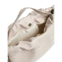 Pieces PCBalloon Large Braided Bag Silver Mink - J BY J Fashion