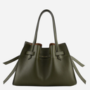Pourchet Paris 20032 Blossom Large Bag Kaki