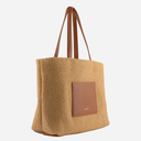 Pourchet Paris 26031 Straw Large Size Shopper Camel