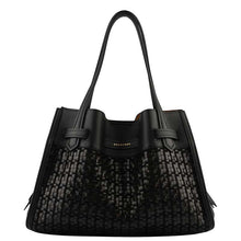 Pourchet Paris 24092 Medium Blossom Tresse Bag Noir - J BY J Fashion