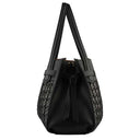 Pourchet Paris 24092 Medium Blossom Tresse Bag Noir - J BY J Fashion