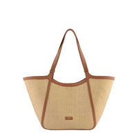 Pourchet Paris 25102 Large Straw Shoulder basket Gold