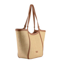 Pourchet Paris 25102 Large Straw Shoulder basket Gold