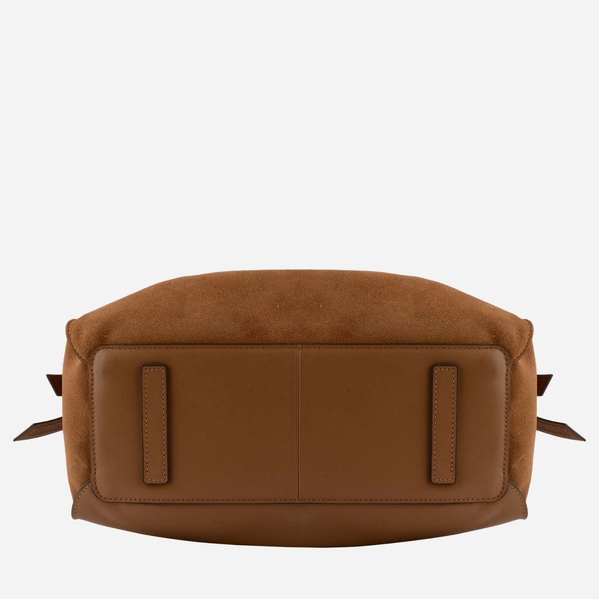 Pourchet Paris 25132 Blossom Large Suede Bag Camel