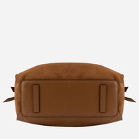 Pourchet Paris 25132 Blossom Large Suede Bag Camel