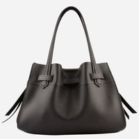 Pourchet Paris 25132 Blossom Large Suede Bag Marron