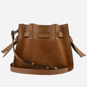 Pourchet Paris 25138 Blossom Suede Mini Bag Camel