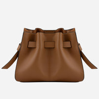 Pourchet Paris 25138 Blossom Suede Mini Bag Camel