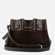 Pourchet Paris 25138 Blossom Suede Mini Bag Marron