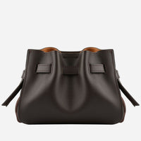 Pourchet Paris 25138 Blossom Suede Mini Bag Marron