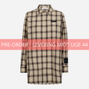 Haute L'Amitié Idel Button Check Shirt Beige Check