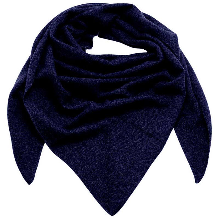 ROSAS L-11 TRIANGLE SCARF CASHMERE NAVY
