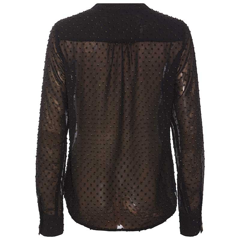 RUE DE FEMME 7168 DOT SHIRT SORT