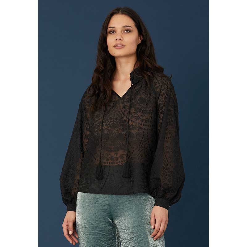 RUE DE FEMME NEW LETITA BLOUSE SORT