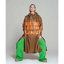 Rainkiss Rain Poncho Breton Brown Text Brown - J BY J Fashion