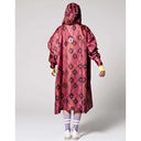 Rainkiss Rain Poncho Ikat Dark Pink - J BY J Fashion