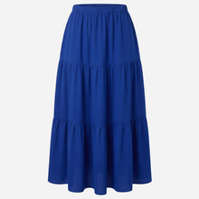 Rosas Crepe Long Skirt Cobolt