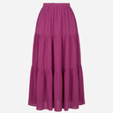 Rosas Crepe Long Skirt Pink