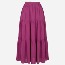 Rosas Crepe Long Skirt Pink