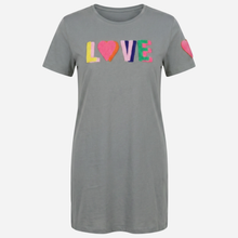 Rosas IS-Dress T-Shirt Dress With Multi Love Army