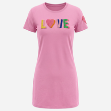 Rosas IS-Dress T-Shirt Dress With Multi Love Pink