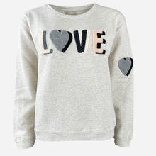 Rosas Is-Multi Double Love SweatShirt Grey Melange New Black