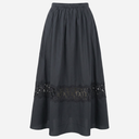Rosas Poplin Skirt Black