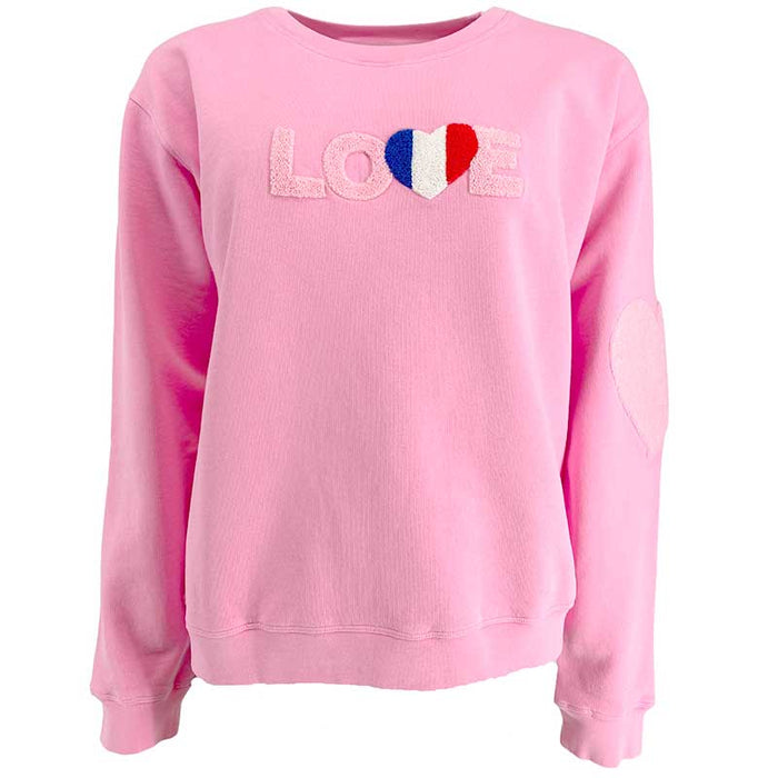 Rosas IS-Love Sweatshirt Pink - J BY J Fashion