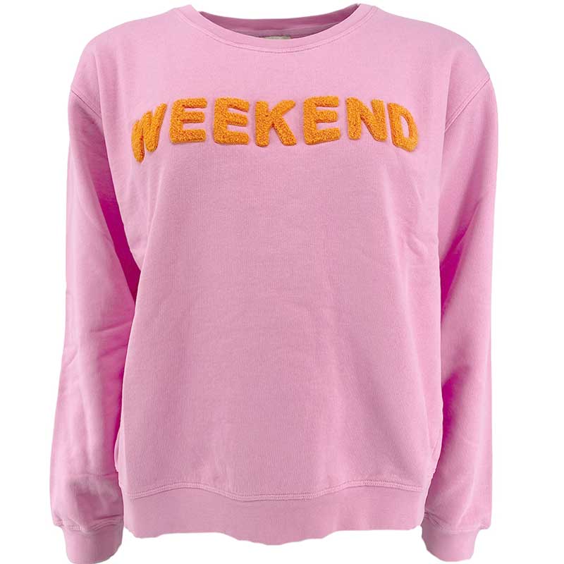 Rosas IS-Week Sweatshirt Weekend Pink / Orange - J BY J Fashion