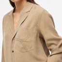 Rouge Edit ROUMelia L/S Oversized Shirt  Petrified Oak