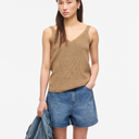 Rouge Edit ROUVivienne S/L V-Neck Knit Top Petrified Oak