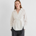 Rouge Edit RouSheena L/S V-Neck Shirt Cloud Dancer