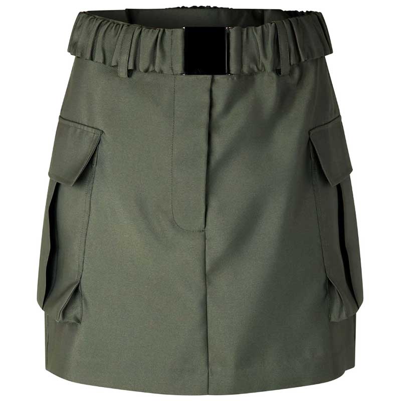 SECOND FEMALE ELEGANCE NEW POCKET SKIRT ARMY