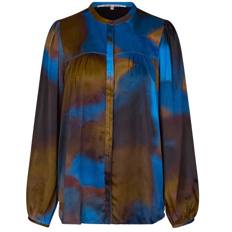 SECOND FEMALE HAYLEN SHIRT BLÅ