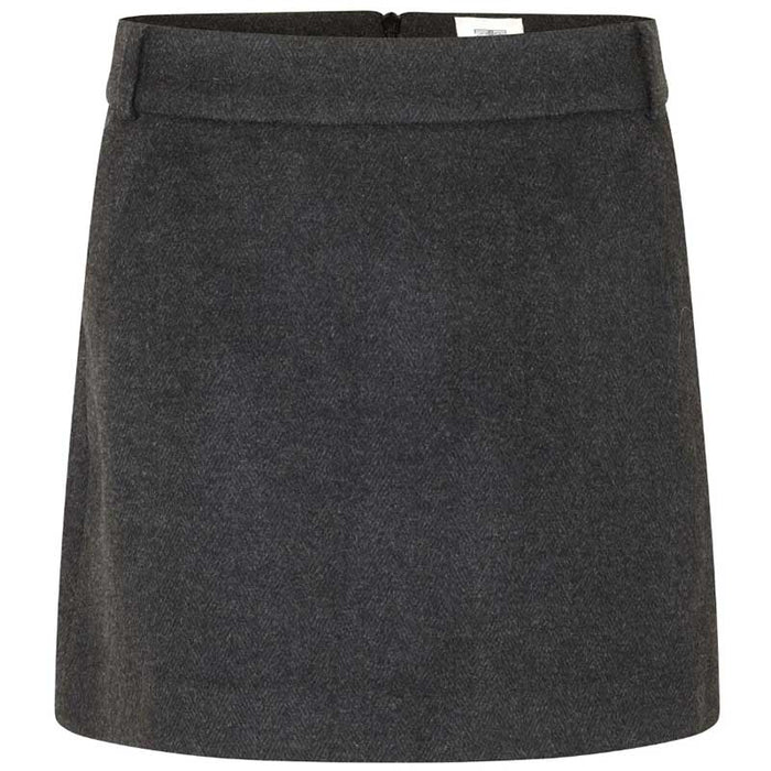 SECOND FEMALE JAIME SKIRT MØRKEGRÅ