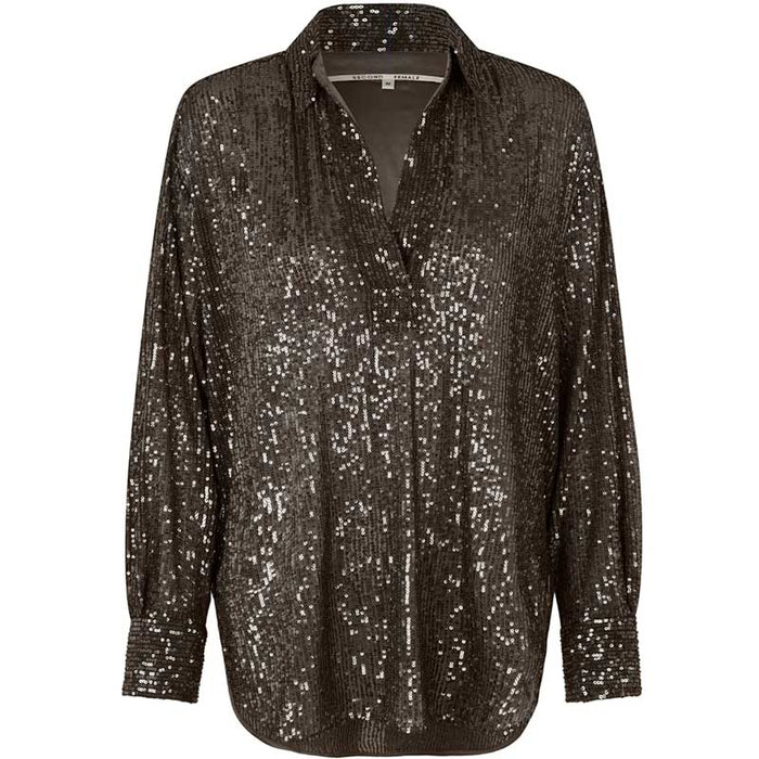 SECOND FEMALE MOONSHINE BLOUSE BRUN
